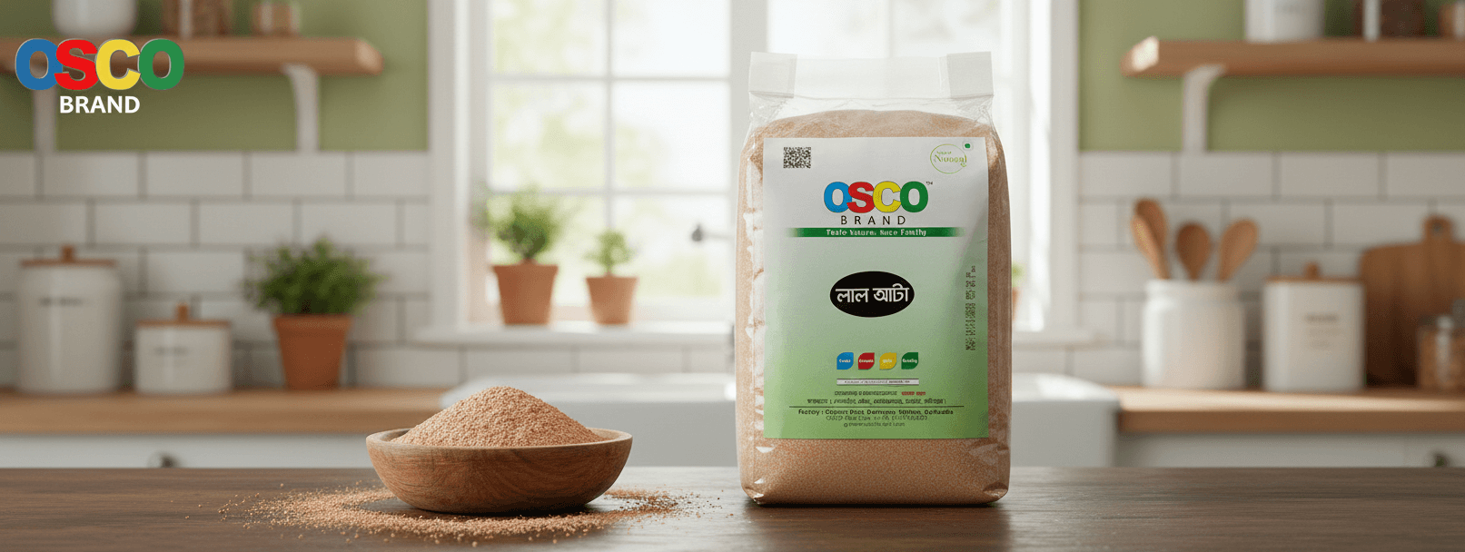 দেশি গমের লাল আটার (Lal Atta) অসাধারণ উপকারিতা এবং কেন OSCO ব্র্যান্ডই হবে আপনার সেরা পছন্দ!