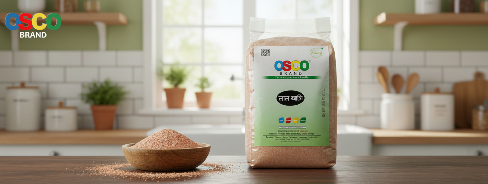 দেশি গমের লাল আটার (Lal Atta) অসাধারণ উপকারিতা এবং কেন OSCO ব্র্যান্ডই হবে আপনার সেরা পছন্দ!