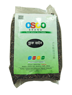 Organic Black Rice (কালো চাল)-1 kg OSCO Brand